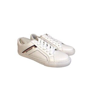 New Tommy Hilfiger Lidda White Lace Up Sneakers Women's Size 8M NWB